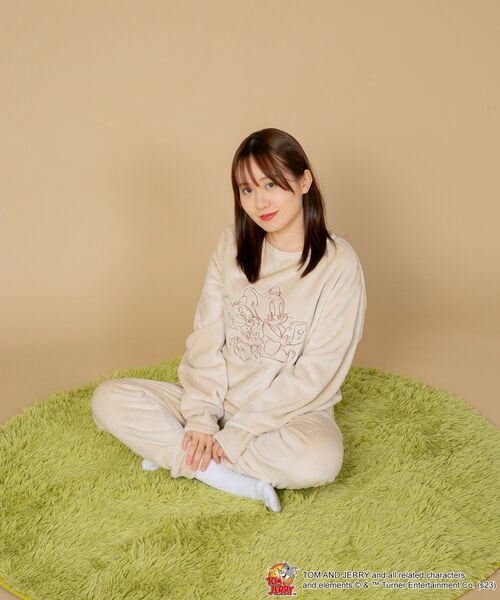 【TOM and JERRY/トムとジェリ―】もこもこボア ルームウェアセットアップ 上下セット(ルームウェア/パジャマ)|TOM&JERRY(トムアンドジェリー) 【TOM and JERRY/トムとジェリ―】もこもこボア ルームウェアセットアップ 上下セット(ルームウェア/パジャマ)|TOM&JERRY(トムアンドジェリー)