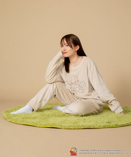 TOM and JERRY/トムとジェリ―】もこもこボア ルームウェアセットアップ