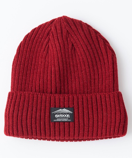 OUTDOOR PRODUCTS(アウトドアプロダクツ)の「裏フリース ニットキャップ ビーニー(ニットキャップ/ビーニー・メンズ・ベージュ/ネイビー/ホワイト/ライトグレー/ブラック/ワイン/オリーブ/チャコールグレー・FREE)」の8枚目の写真