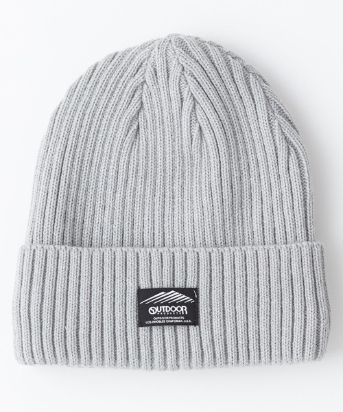 OUTDOOR PRODUCTS(アウトドアプロダクツ)の「裏フリース ニットキャップ ビーニー(ニットキャップ/ビーニー・メンズ・ベージュ/ネイビー/ホワイト/ライトグレー/ブラック/ワイン/オリーブ/チャコールグレー・FREE)」の4枚目の写真