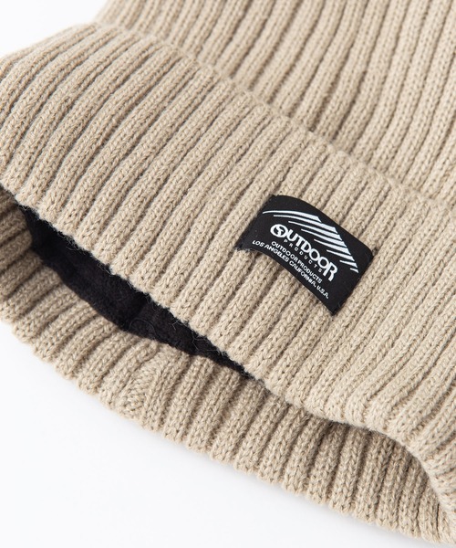 OUTDOOR PRODUCTS(アウトドアプロダクツ)の「裏フリース ニットキャップ ビーニー(ニットキャップ/ビーニー・メンズ・ベージュ/ネイビー/ホワイト/ライトグレー/ブラック/ワイン/オリーブ/チャコールグレー・FREE)」の12枚目の写真