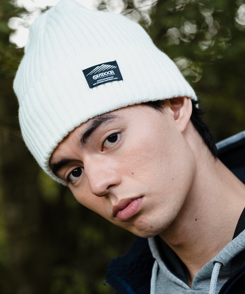 OUTDOOR PRODUCTS(アウトドアプロダクツ)の「裏フリース ニットキャップ ビーニー(ニットキャップ/ビーニー・メンズ・ベージュ/ネイビー/ホワイト/ライトグレー/ブラック/ワイン/オリーブ/チャコールグレー・FREE)」の20枚目の写真