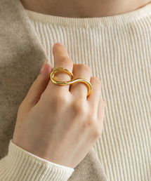 SMELLY | マガリダブルフィンガーリング(リング)