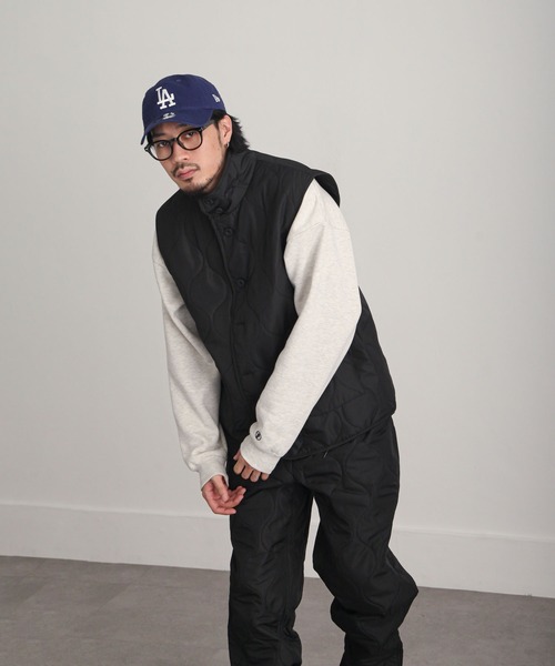 UNCORD(アンコード)の「【UNCORD】QUILTING VEST/キルティングベスト(ダウンベスト・メンズ・グレイッシュベージュ/カーキ/ブラック・X-LARGE/LARGE/MEDIUM)」の8枚目の写真