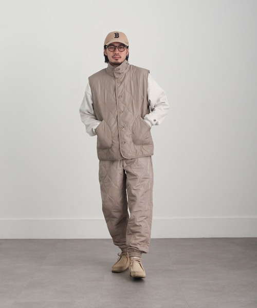 UNCORD(アンコード)の「【UNCORD】QUILTING VEST/キルティングベスト(ダウンベスト・メンズ・グレイッシュベージュ/カーキ/ブラック・X-LARGE/LARGE/MEDIUM)」の18枚目の写真