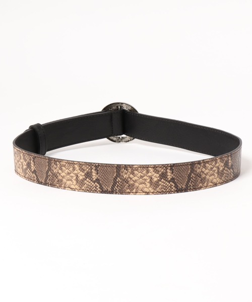 SPIRALGIRL（スパイラルガール）の「リバーシブルリングベルト（ベルト・レディース・ブラック・FREE）」の2枚目の写真