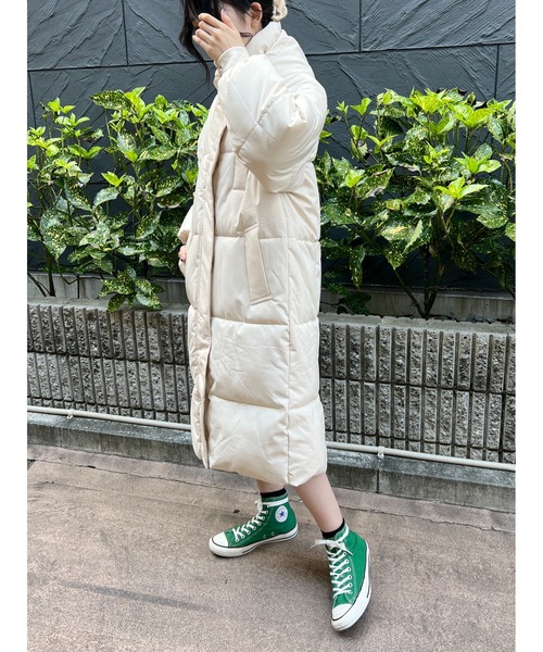 PHILLY（フィリー）の「ロング中綿キルトブルゾン（ブルゾン・レディース・ホワイト/ブラック/オレンジ・FREE）」の7枚目の写真