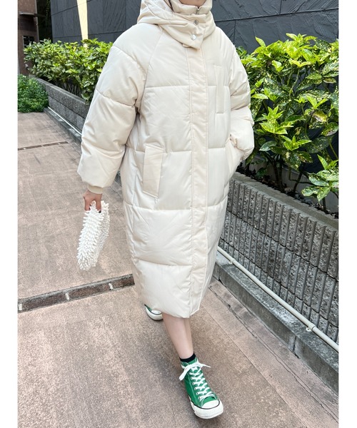 PHILLY（フィリー）の「ロング中綿キルトブルゾン（ブルゾン・レディース・ホワイト/ブラック/オレンジ・FREE）」の10枚目の写真