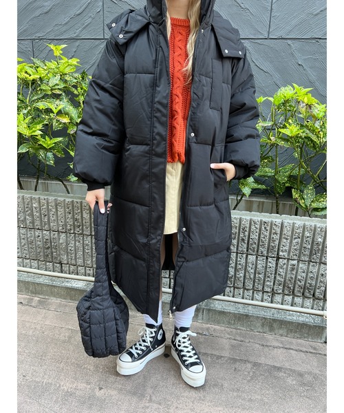 PHILLY（フィリー）の「ロング中綿キルトブルゾン（ブルゾン・レディース・ホワイト/ブラック/オレンジ・FREE）」の11枚目の写真