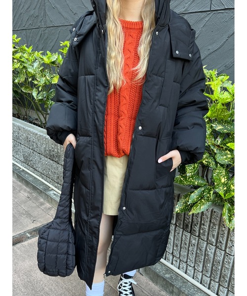 PHILLY（フィリー）の「ロング中綿キルトブルゾン（ブルゾン・レディース・ホワイト/ブラック/オレンジ・FREE）」の15枚目の写真