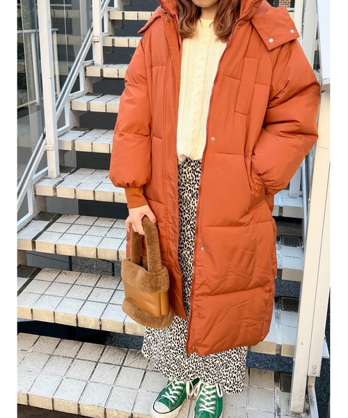 PHILLY（フィリー）の「ロング中綿キルトブルゾン（ブルゾン・レディース・ホワイト/ブラック/オレンジ・FREE）」の16枚目の写真