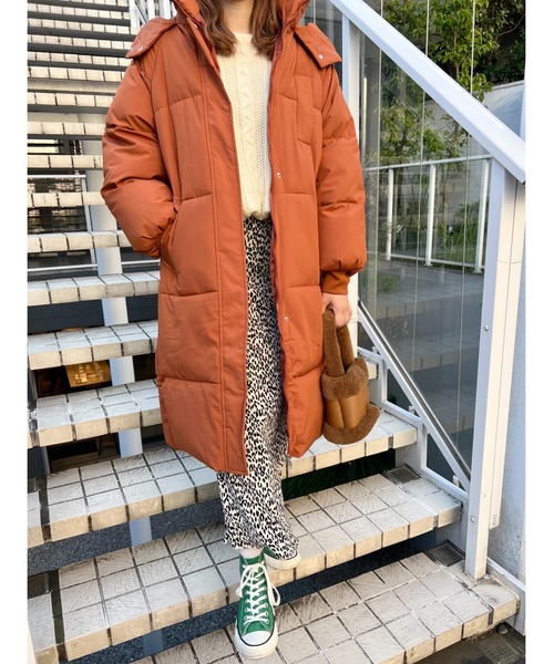 PHILLY（フィリー）の「ロング中綿キルトブルゾン（ブルゾン・レディース・ホワイト/ブラック/オレンジ・FREE）」の17枚目の写真