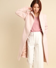 ノーカラーコート（ピンク/桃色系）ファッション通販 - ZOZOTOWN