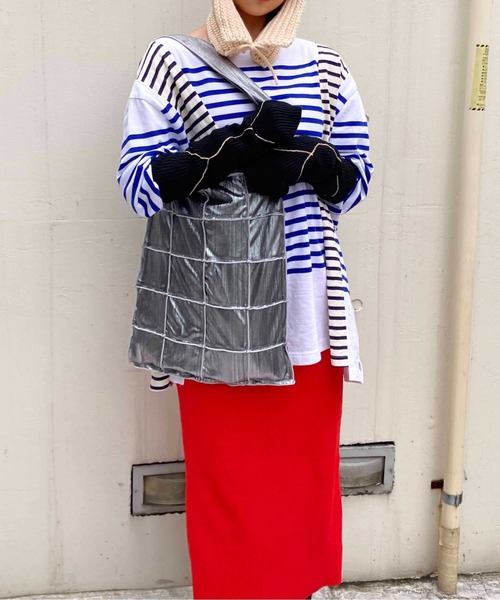 CONTROL FREAK / CTFK（コントロールフリーク）の「CONTROL FREAK(コントロールフリーク)ブロッキングトート（トートバッグ・レディース・ブラック/ライトグレー/シルバー/ブロンズ/ブルー・FREE）」の9枚目の写真