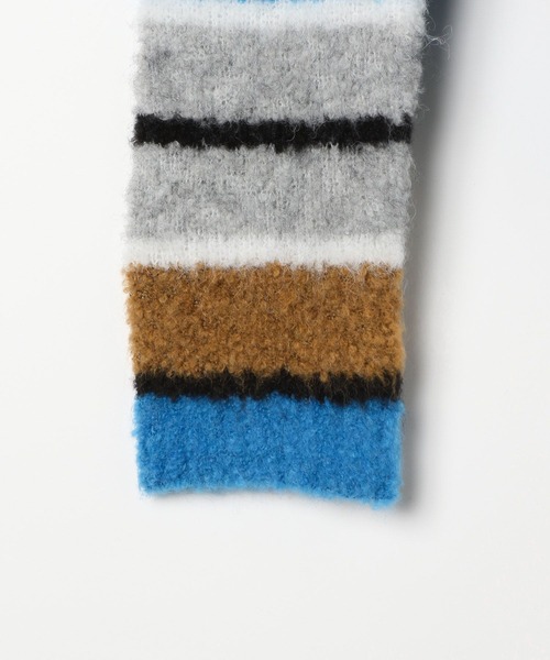 niko and...（ニコアンド）の「[MODE NORM CORE] 起毛マルチボーダープルオーバー（ニット/セーター・レディース・イエロー/ライトグレー・FREE）」の18枚目の写真