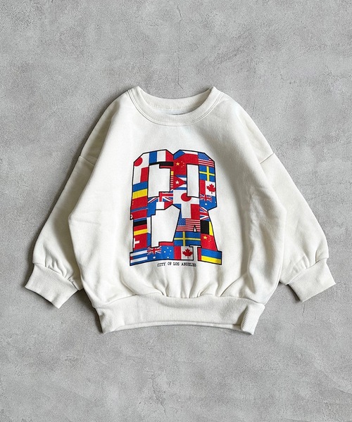 Life Support Products（ライフサポートプロダクツ）の「ウラキモウプリントトレーナー/裏起毛（80～150cm）（スウェット・キッズ・オフホワイト/ブルー/ブラック/ネイビー/マスタード/チャコール・80/90/95/100/110/120/130/140/150）」の19枚目の写真