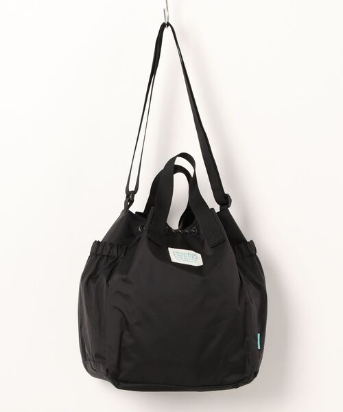 FREDRIK PACKERS(フレドリックパッカーズ)の「【FREDRIK PACKERS/フレドリックパッカーズ】NAUGHTIAM別注 2way巾着バッグ(ショルダーバッグ・レディース・ブラック/グレー/ベージュ・FREE)」の2枚目の写真