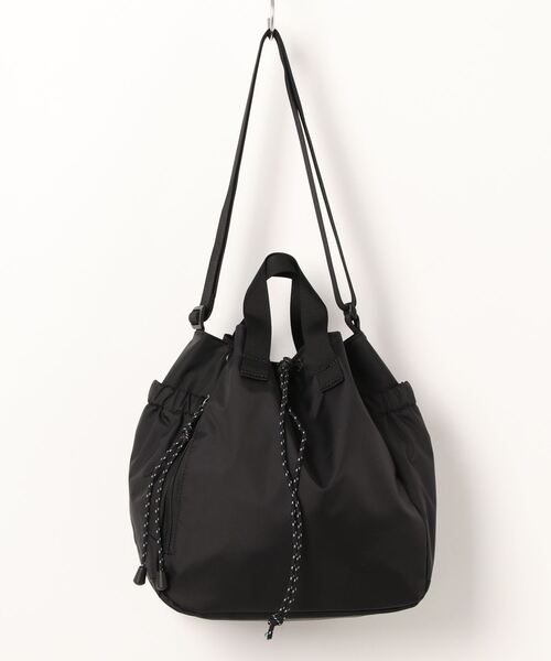FREDRIK PACKERS(フレドリックパッカーズ)の「【FREDRIK PACKERS/フレドリックパッカーズ】NAUGHTIAM別注 2way巾着バッグ(ショルダーバッグ・レディース・ブラック/グレー/ベージュ・FREE)」の7枚目の写真