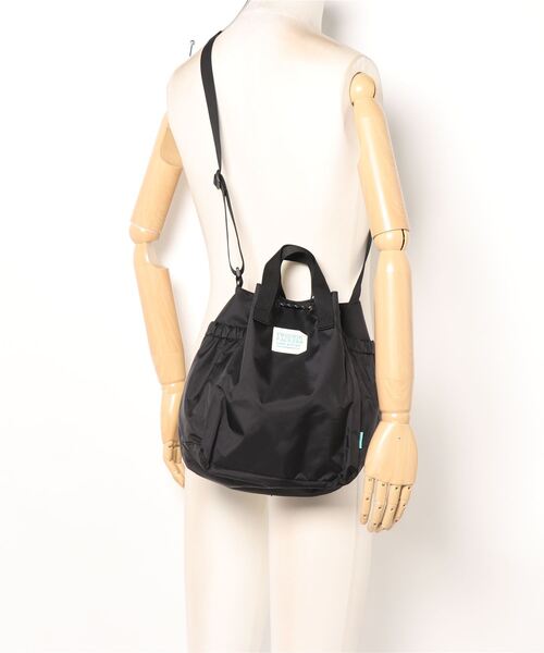 FREDRIK PACKERS(フレドリックパッカーズ)の「【FREDRIK PACKERS/フレドリックパッカーズ】NAUGHTIAM別注 2way巾着バッグ(ショルダーバッグ・レディース・ブラック/グレー/ベージュ・FREE)」の6枚目の写真