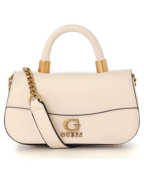 Guess（ゲス）の「NELL MICRO Mini Flap（ハンドバッグ・レディース・ストーン/ピンク/ブラック/バイオレット・ONE SIZE）」の2枚目の写真