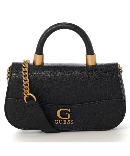 Guess（ゲス）の「NELL MICRO Mini Flap（ハンドバッグ・レディース・ストーン/ピンク/ブラック/バイオレット・ONE SIZE）」の3枚目の写真