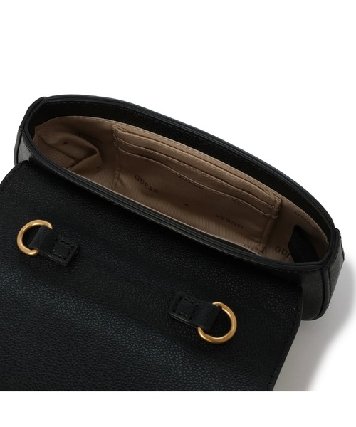 Guess（ゲス）の「NELL MICRO Mini Flap（ハンドバッグ・レディース・ストーン/ピンク/ブラック/バイオレット・ONE SIZE）」の13枚目の写真