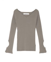 LAGUNAMOON | スリーブカットアウトリブニットプルオーバー(ニット/セーター)