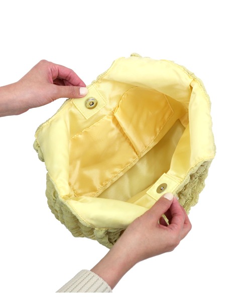 T・S・L(ティーエスエル)の「エンボス加工トートバッグ(トートバッグ・レディース・イエロー/ブラック/サックスブルー/アイボリー・FREE)」の18枚目の写真