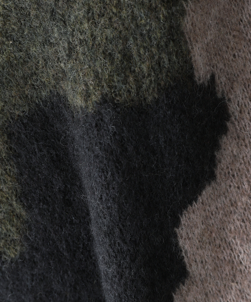 JOURNAL STANDARD(ジャーナルスタンダード)の「【YAK WOOL BLEND】ジャガード カモ柄 クルーネックニット(ニット/セーター・メンズ・ベージュ/カーキ・MEDIUM/LARGE)」の15枚目の写真