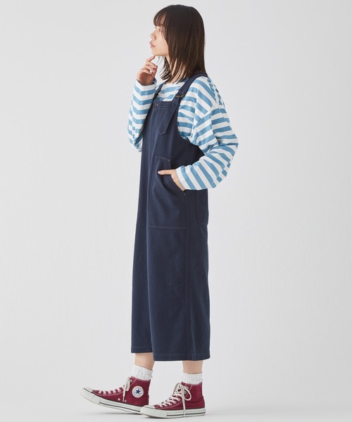 KRIFF MAYER Lady's Collection（クリフメイヤーレディースコレクション）の「カットジャンパースカート（ジャンパースカート・レディース・ナチュラル/ピンク/カラフル/ネイビー/ベージュ・MEDIUM/LARGE）」の8枚目の写真