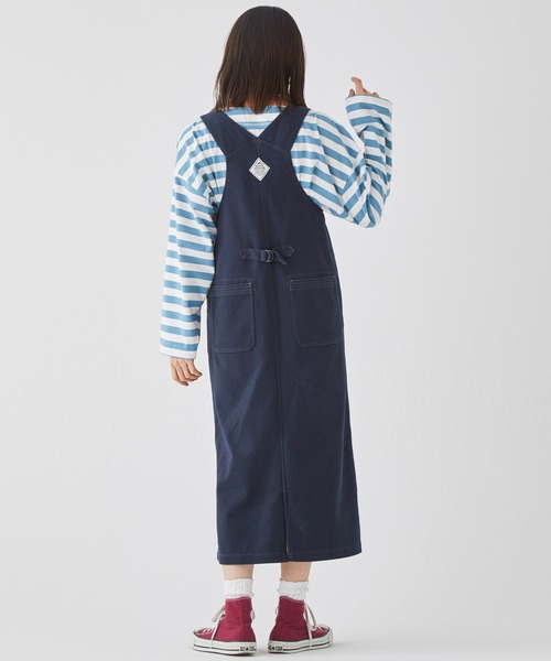 KRIFF MAYER Lady's Collection（クリフメイヤーレディースコレクション）の「カットジャンパースカート（ジャンパースカート・レディース・ナチュラル/ピンク/カラフル/ネイビー/ベージュ・MEDIUM/LARGE）」の9枚目の写真