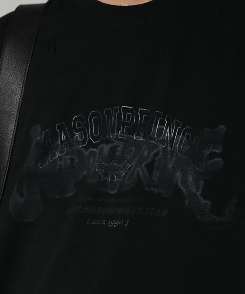 MASONPRINCE(メイソンプリンス)の「オーバーサイズ ロック風ロゴプリント ダメージ&ペンキ加工Tシャツ DT4074【MASONPRINCE】(Tシャツ/カットソー・メンズ・ダークグレー/ホワイト/ブラウン/ブラック・L/M/S)」の15枚目の写真
