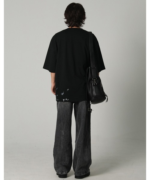 MASONPRINCE(メイソンプリンス)の「オーバーサイズ ロック風ロゴプリント ダメージ&ペンキ加工Tシャツ DT4074【MASONPRINCE】(Tシャツ/カットソー・メンズ・ダークグレー/ホワイト/ブラウン/ブラック・L/M/S)」の17枚目の写真