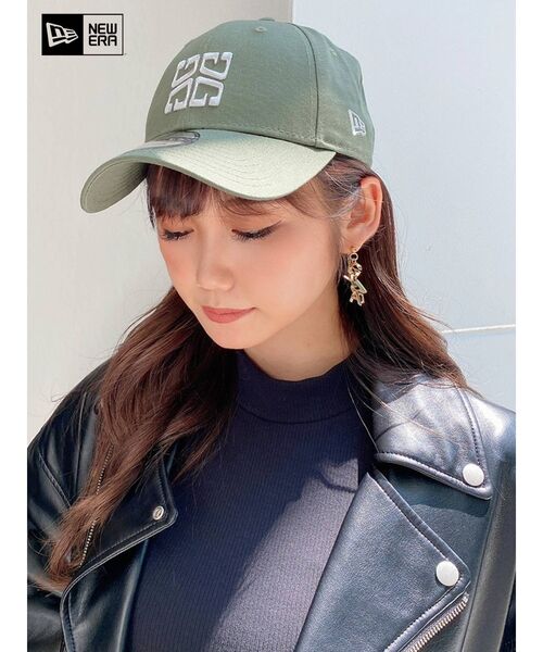 GYDA（ジェイダ）の「GYDA×NEW ERA G SQUARE キャップ（キャップ・レディース・ブラック/カーキ/アイボリー・FREE）」の3枚目の写真