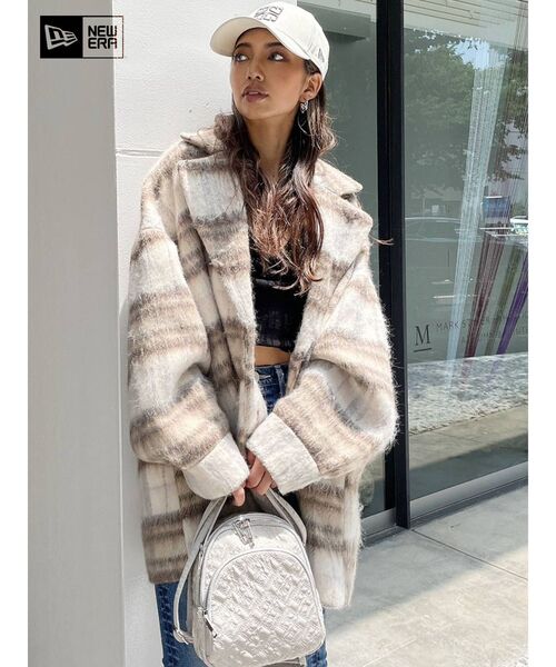 GYDA（ジェイダ）の「GYDA×NEW ERA G SQUARE キャップ（キャップ・レディース・ブラック/カーキ/アイボリー・FREE）」の7枚目の写真