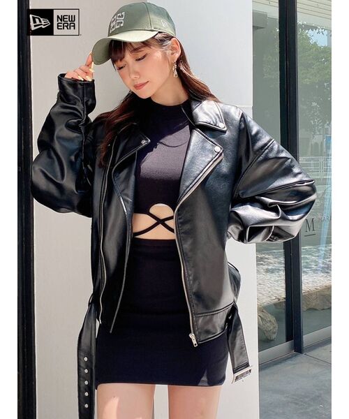 GYDA（ジェイダ）の「GYDA×NEW ERA G SQUARE キャップ（キャップ・レディース・ブラック/カーキ/アイボリー・FREE）」の11枚目の写真