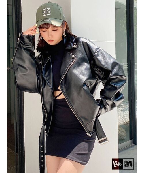 GYDA（ジェイダ）の「GYDA×NEW ERA G SQUARE キャップ（キャップ・レディース・ブラック/カーキ/アイボリー・FREE）」の12枚目の写真