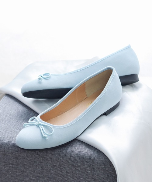 LibertyDoll(リバティードール)の「ラウンドトゥフラットバレエシューズ(バレエシューズ・レディース・ブラック系その他/グレー/パイソン/グリーン/モスグリーン/アイボリー/ホワイト/レオパード/グレイッシュベージュ/ゴールド/ベージュ系その他/シルバー/ブラック/レッド系その他/ベージュ/グレー系その他/レッド/ブラック系その他2/ネイビー/チェック/ベージュ系その他2/ブラック系その他3/サックスブルー/ブラック系その他4/シルバー系その他/ゴールド系その他/ホワイト×ブラック/ブラック×ホワイト・S/3L/M/LL/L/SS)」の20枚目の写真