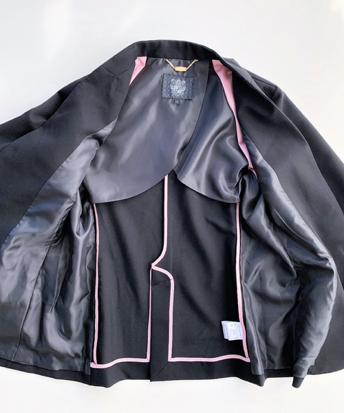 Q（キュー）の「ストレッチノーカラージャケット（ノーカラージャケット・レディース・ライトグレー/ブラック・MEDIUM）」の8枚目の写真