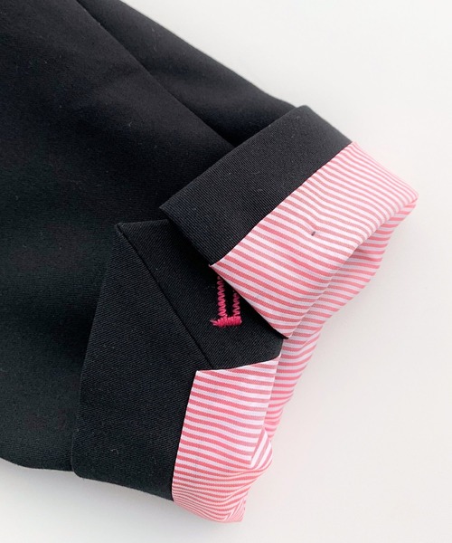 Q（キュー）の「ストレッチノーカラージャケット（ノーカラージャケット・レディース・ライトグレー/ブラック・MEDIUM）」の12枚目の写真