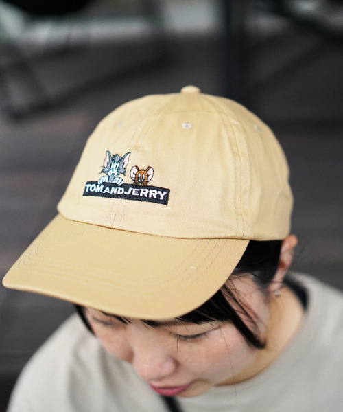 grn(ジーアールエヌ)の「【grn GENERAL LIFE/ジーアールエヌジェネラルライフ】TOM and JERRY×grn G.L. CAP トムアンドジェリーコラボキャップ(キャップ・メンズ・ブラック/ベージュ・FREE)」の4枚目の写真