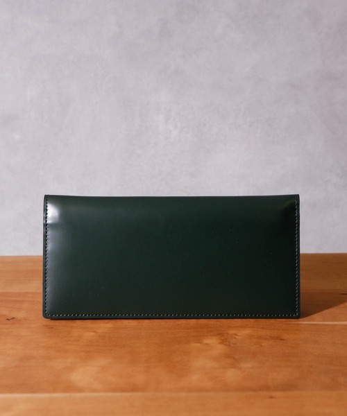 PATRICK STEPHAN（パトリックステファン）の「PATRICK STEPHAN パトリックステファン / Leather long wallet 'brillant' レザーロングウォレット 二つ折り長財布 / 224AWA20（財布・メンズ・ブラック/ダークグリーン・FREE）」の5枚目の写真