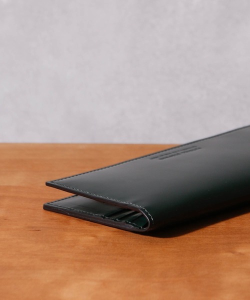 PATRICK STEPHAN（パトリックステファン）の「PATRICK STEPHAN パトリックステファン / Leather long wallet 'brillant' レザーロングウォレット 二つ折り長財布 / 224AWA20（財布・メンズ・ブラック/ダークグリーン・FREE）」の7枚目の写真