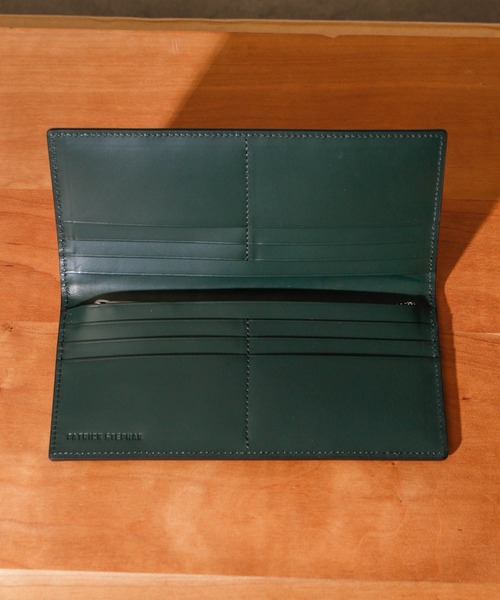 PATRICK STEPHAN（パトリックステファン）の「PATRICK STEPHAN パトリックステファン / Leather long wallet 'brillant' レザーロングウォレット 二つ折り長財布 / 224AWA20（財布・メンズ・ブラック/ダークグリーン・FREE）」の11枚目の写真