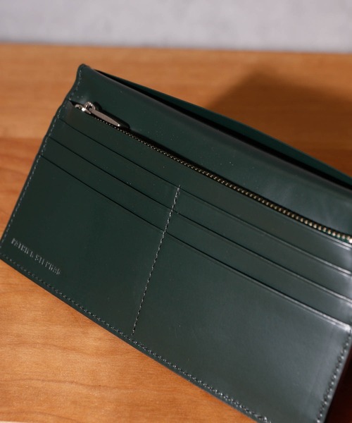 PATRICK STEPHAN（パトリックステファン）の「PATRICK STEPHAN パトリックステファン / Leather long wallet 'brillant' レザーロングウォレット 二つ折り長財布 / 224AWA20（財布・メンズ・ブラック/ダークグリーン・FREE）」の13枚目の写真