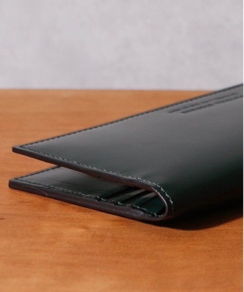 PATRICK STEPHAN（パトリックステファン）の「PATRICK STEPHAN パトリックステファン / Leather long wallet 'brillant' レザーロングウォレット 二つ折り長財布 / 224AWA20（財布・メンズ・ブラック/ダークグリーン・FREE）」の14枚目の写真