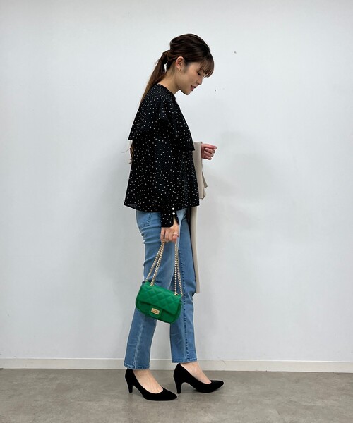 couture brooch（クチュールブローチ）の「◆【前後2WAY】ドットケープブラウス（シャツ/ブラウス・レディース・ホワイト系3/ブラック系・38/40/42）」の20枚目の写真