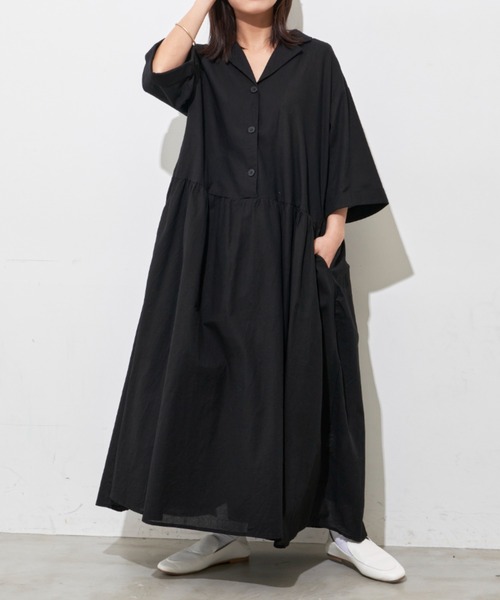 リボンロングワンピース ダーリッチ darich パイピングカットリボンロングワンピース BLK