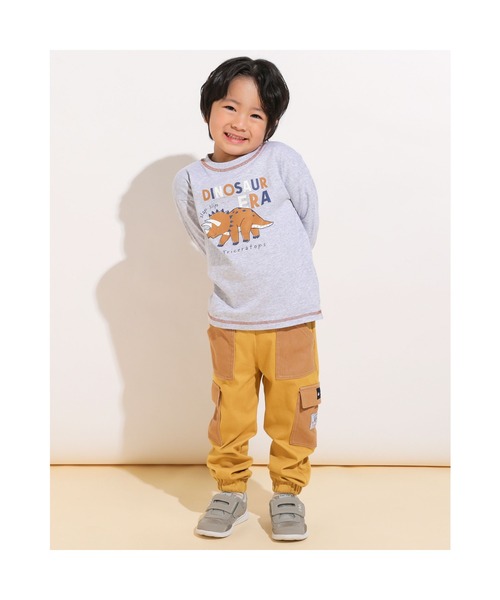 SLAP SLIP（スラップスリップ）の「SLAPSLIP/配色フラップポケット付カーゴパンツ(80~130cm)（カーゴパンツ・キッズ・イエロー/グリーン・130/110/100/90/120/80）」の16枚目の写真