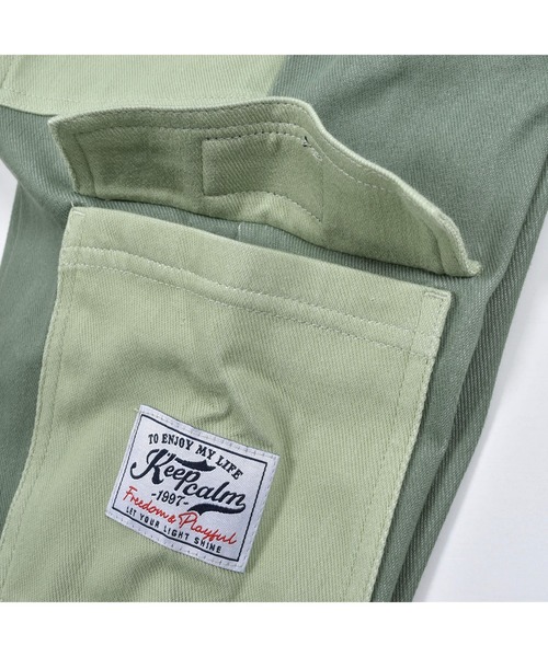 SLAP SLIP（スラップスリップ）の「SLAPSLIP/配色フラップポケット付カーゴパンツ(80~130cm)（カーゴパンツ・キッズ・イエロー/グリーン・130/110/100/90/120/80）」の21枚目の写真